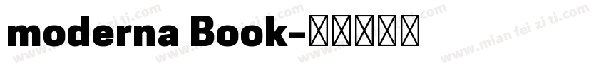 moderna Book字体转换